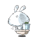 Comma Rabbit(Life)（個別スタンプ：13）