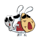 Comma Rabbit(Life)（個別スタンプ：14）