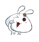 Comma Rabbit(Life)（個別スタンプ：21）
