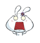 Comma Rabbit(Life)（個別スタンプ：22）