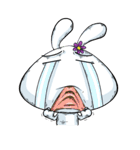 Comma Rabbit(Life)（個別スタンプ：25）