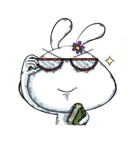 Comma Rabbit(Life)（個別スタンプ：38）