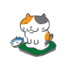 お弁当ねこ（まぐろ）みけ（個別スタンプ：13）