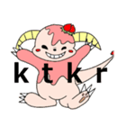 怪獣べりんと着ぐるみ少年（個別スタンプ：1）