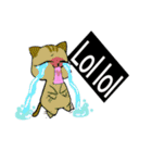 Our cat(English edition)（個別スタンプ：37）