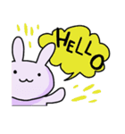 ミルキーうさぎと紳士ねこ（個別スタンプ：3）