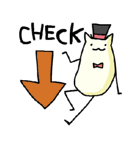 ミルキーうさぎと紳士ねこ（個別スタンプ：7）