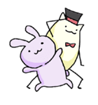ミルキーうさぎと紳士ねこ（個別スタンプ：22）