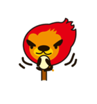 火のライオンさん（個別スタンプ：5）