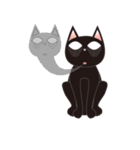 黒猫ニヤ（個別スタンプ：40）