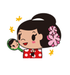 着物女子（個別スタンプ：11）