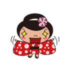 着物女子（個別スタンプ：21）