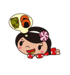 着物女子（個別スタンプ：23）