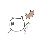 いつもの白にゃんこ（個別スタンプ：3）