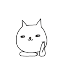 いつもの白にゃんこ（個別スタンプ：5）