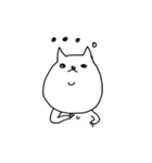 いつもの白にゃんこ（個別スタンプ：7）