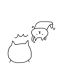 いつもの白にゃんこ（個別スタンプ：16）