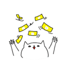 いつもの白にゃんこ（個別スタンプ：17）