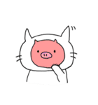 いつもの白にゃんこ（個別スタンプ：18）