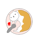いつもの白にゃんこ（個別スタンプ：21）