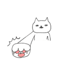 いつもの白にゃんこ（個別スタンプ：23）