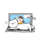 いつもの白にゃんこ（個別スタンプ：28）