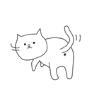いつもの白にゃんこ（個別スタンプ：33）