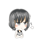 女の子とたまにトリ（個別スタンプ：3）