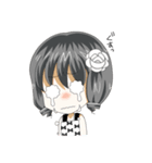 女の子とたまにトリ（個別スタンプ：4）