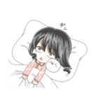 女の子とたまにトリ（個別スタンプ：8）