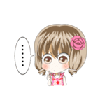 女の子とたまにトリ（個別スタンプ：16）