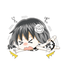 女の子とたまにトリ（個別スタンプ：18）