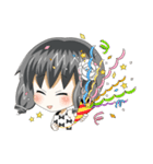 女の子とたまにトリ（個別スタンプ：19）