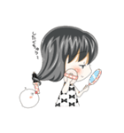 女の子とたまにトリ（個別スタンプ：20）