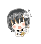 女の子とたまにトリ（個別スタンプ：21）