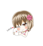 女の子とたまにトリ（個別スタンプ：31）