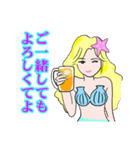 美人で綺麗なセクシーセレブのお嬢様人魚姫（個別スタンプ：25）