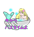 美人で綺麗なセクシーセレブのお嬢様人魚姫（個別スタンプ：33）