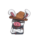 ブタウサのアニキ（個別スタンプ：1）