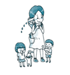 The Bluey sweet watercolour family（個別スタンプ：28）