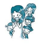 The Bluey sweet watercolour family（個別スタンプ：31）