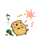 犬のマロンとおもちゃのヘビ太くん（個別スタンプ：24）