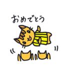 野球好きにゃんこ（虎）（個別スタンプ：18）