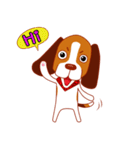 Cute dog beagle（個別スタンプ：1）