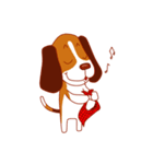 Cute dog beagle（個別スタンプ：4）