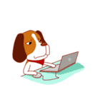 Cute dog beagle（個別スタンプ：6）