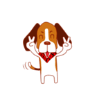 Cute dog beagle（個別スタンプ：13）