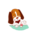 Cute dog beagle（個別スタンプ：14）