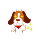 Cute dog beagle（個別スタンプ：15）