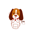 Cute dog beagle（個別スタンプ：34）